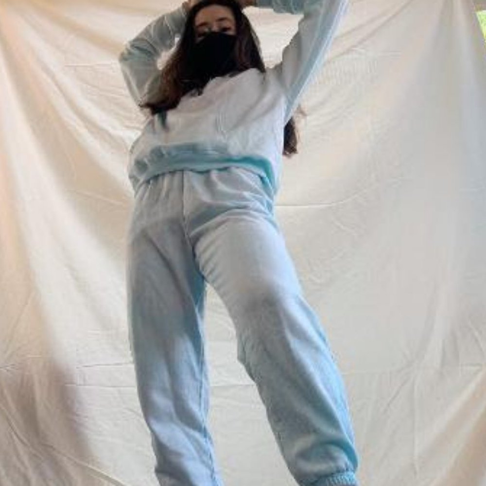 Blue Tie Dye Hoodie - Picture 2 of 3